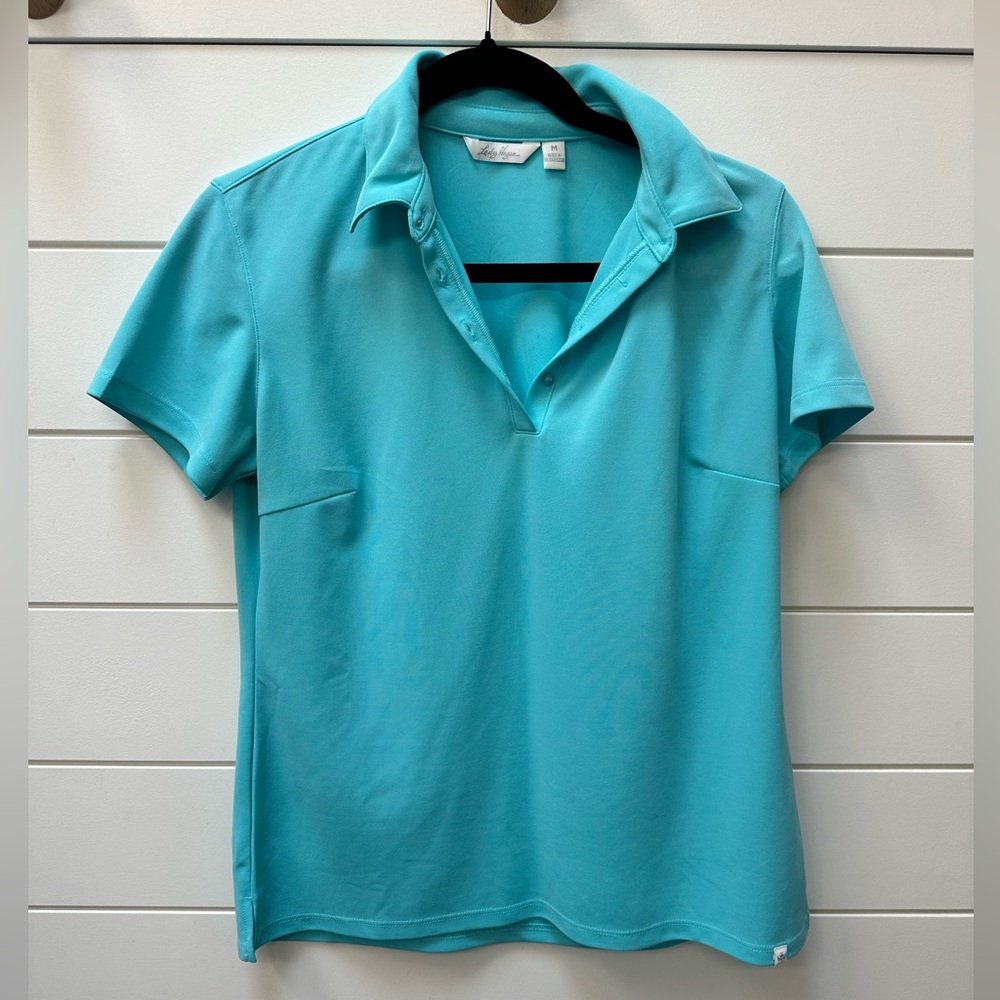 Lady Hagen Sleeveless Coral Golf Polo